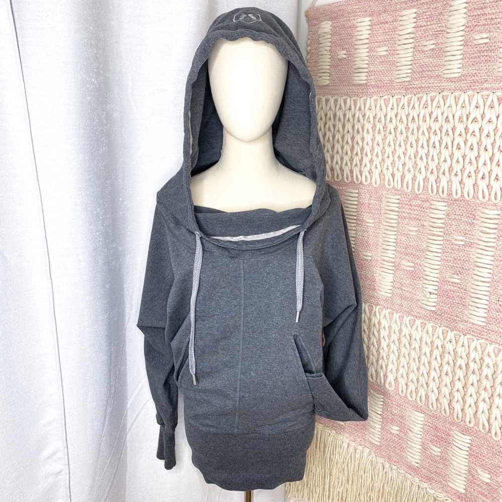 Lululemon Flashback Gray Pullover Hoodie Size 6